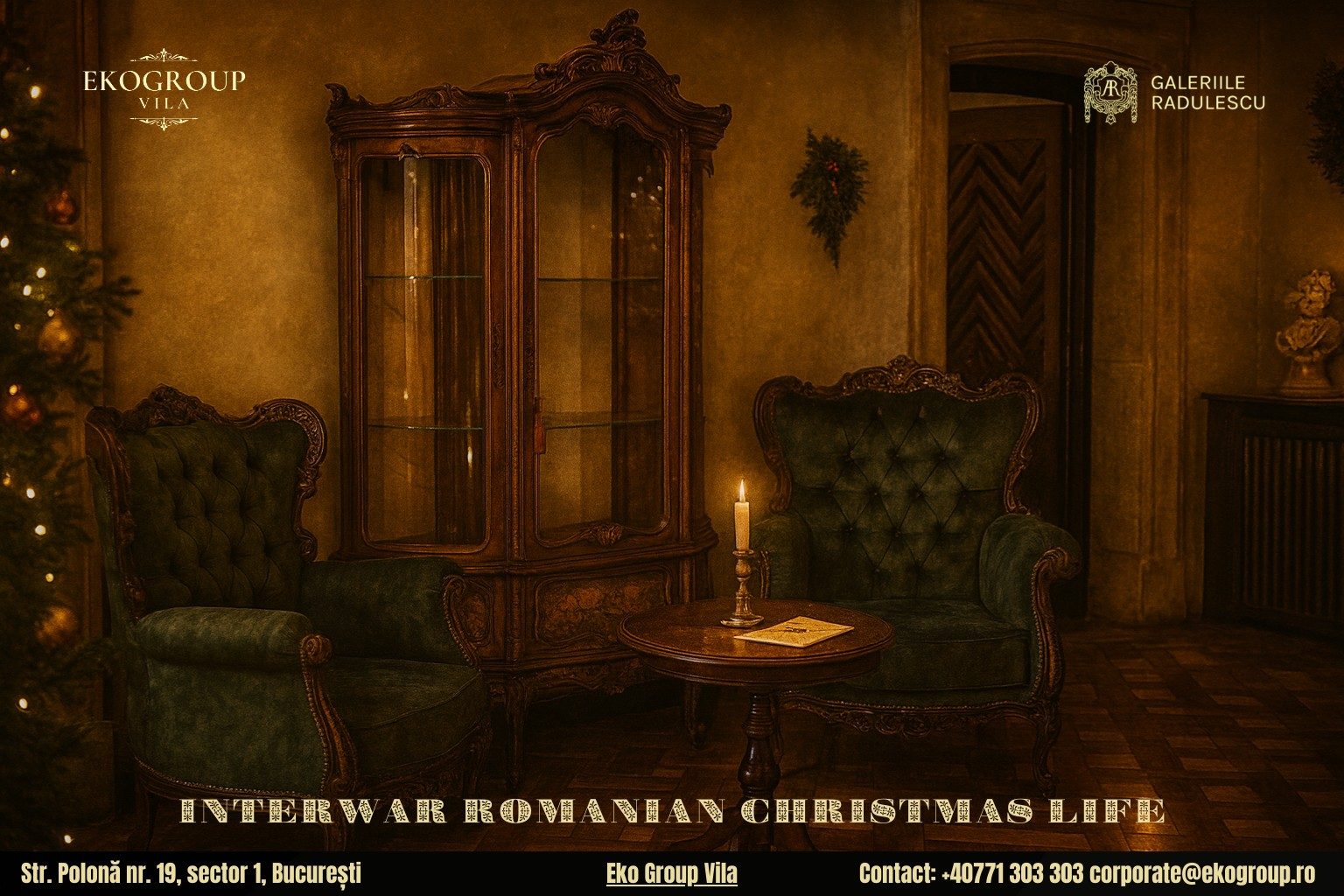 Crăciunul în România: o evocare a sărbătorilor interbelice la Eko Group Vila