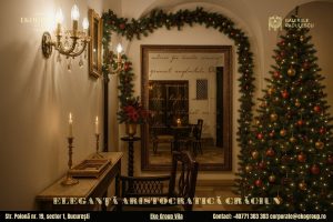 Eleganța decoratiunilor de craciun semnate Eko Group Vila: o odă a stilului interbelic în Crăciunul anilor ’30